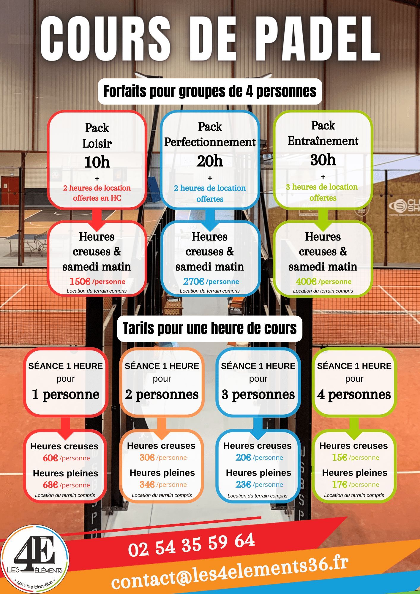 COURS PADEL 